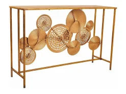 Mesa de metal para hall de entrada.^ Consola