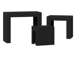 Mesa de Ninho 3 pcs Carvalho 61x30x50 cm^ Mesa De Centro
