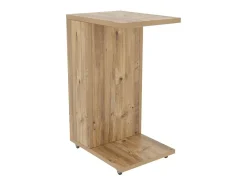 Dmora Mesa de sala de estar Dgambazz, Mesa de café baixa, Porta-revistas para sofá, Prateleira para sala de estar, 30x40h63 cm, Carvalho^ Mesa De Centro