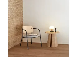 Mesa De Apoio|Teulat Mesa de sala de estar em madeira natural Ø50 h50 cm Natural claro