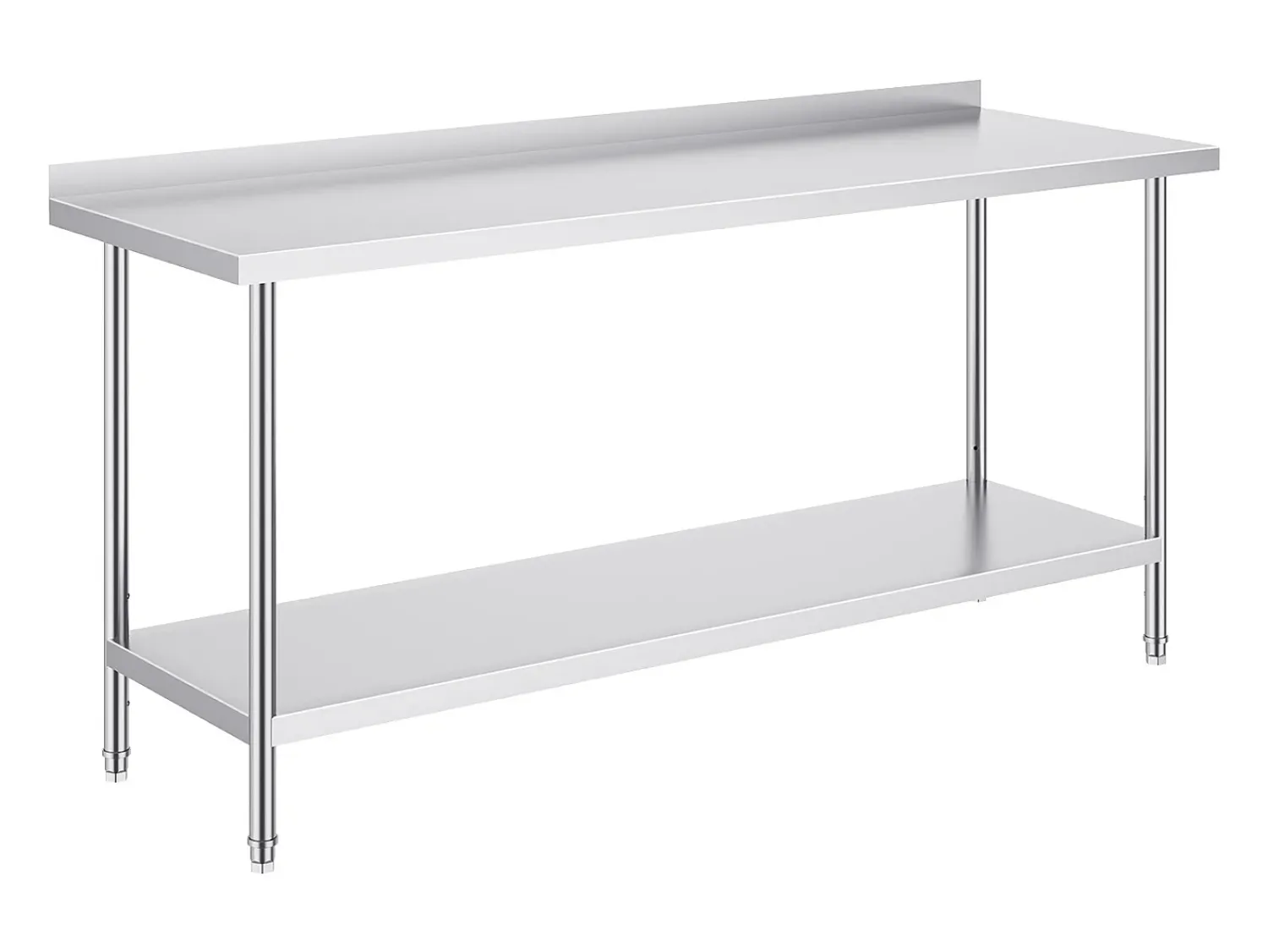 Mesa de Trabalho Cozinha SucceBuy, 61 x 182,9 cm, Mesa de Preparação de Alimentos, para a Preparação na Cozinha, no Restaurante e no Ateliê^ Móvel De Arrumação