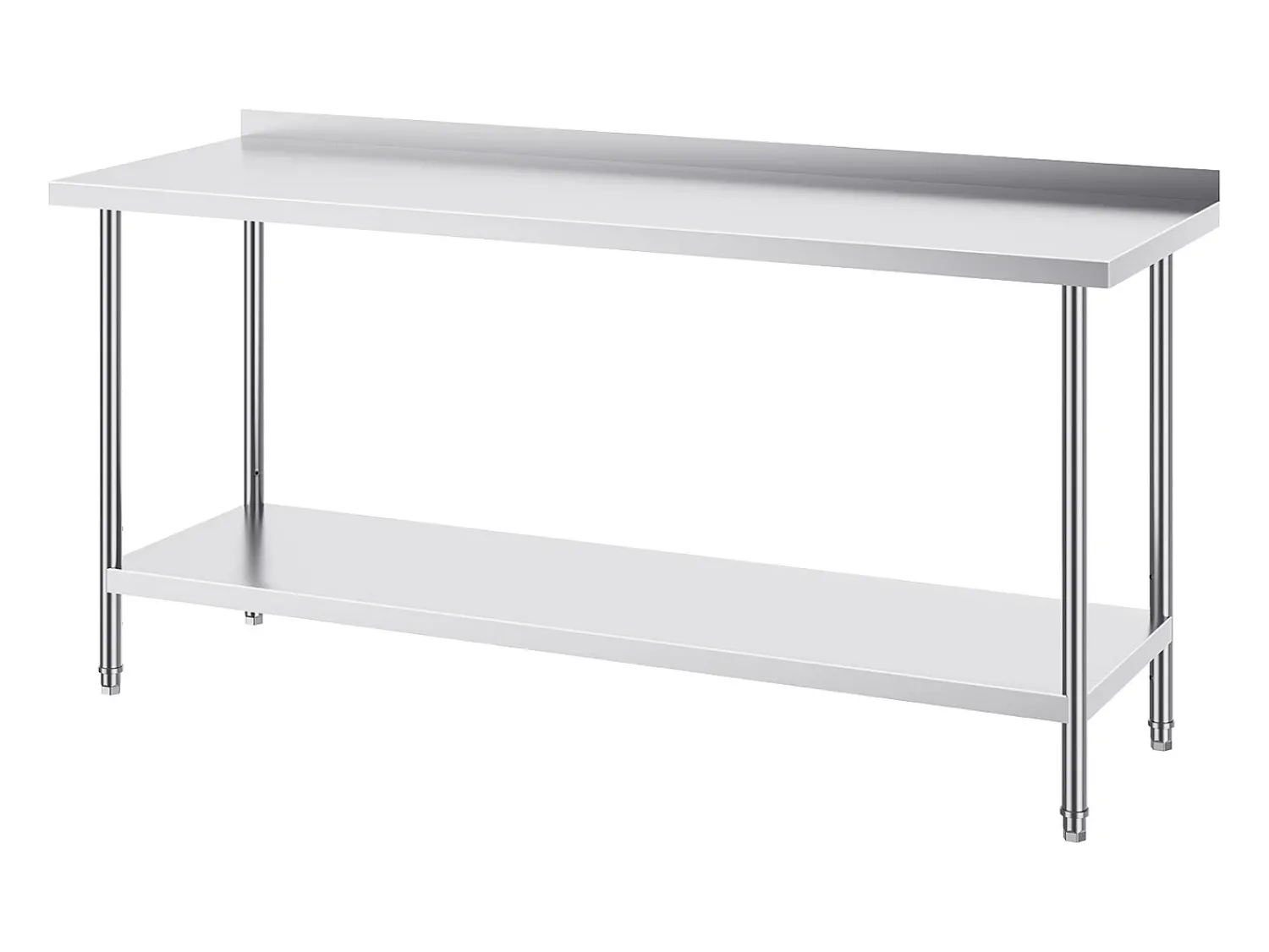 Mesa de Trabalho Cozinha SucceBuy, 61 x 182,9 cm, Mesa de Preparação de Alimentos, para a Preparação na Cozinha, no Restaurante e no Ateliê^ Móvel De Arrumação