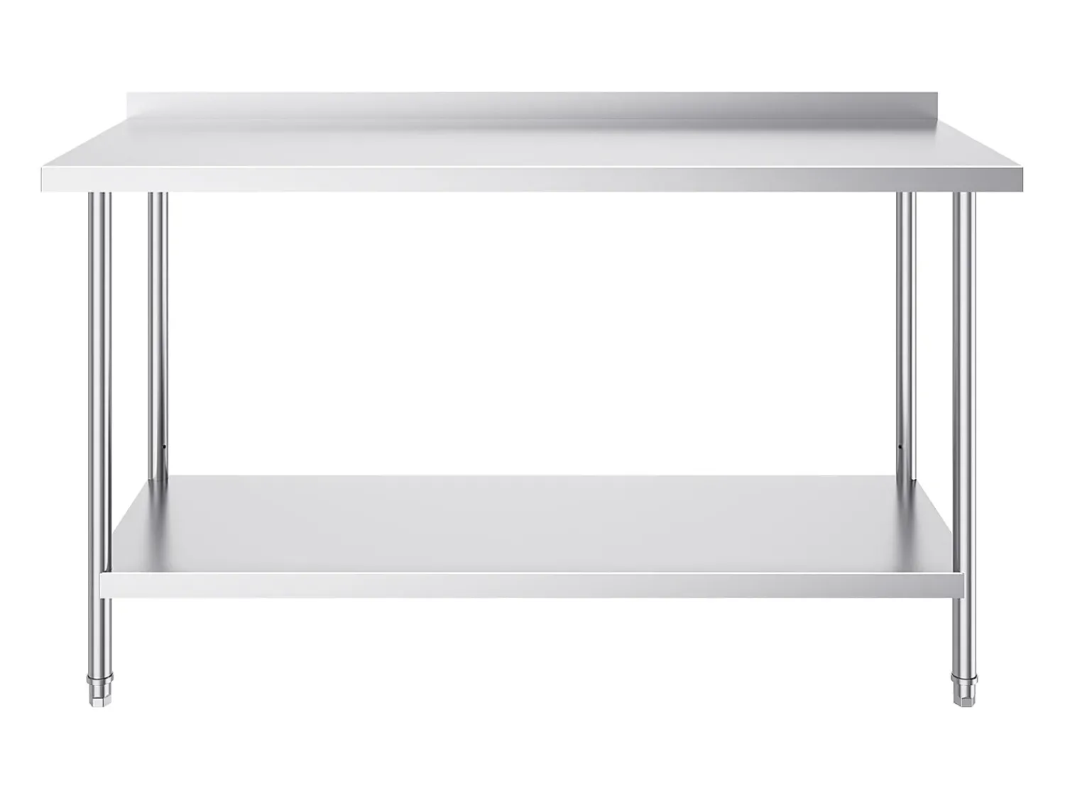 Mesa de Trabalho de Cozinha SucceBuy, Mesa de Trabalho em Aço Inoxidável 60.96x152.4 cm, Comercial^ Móvel De Arrumação