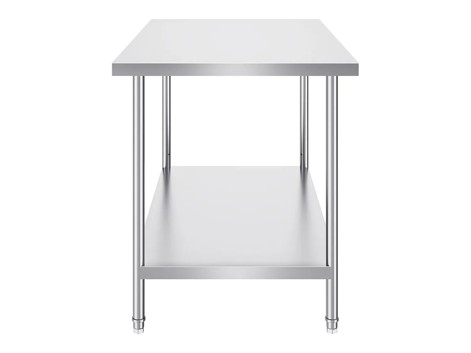 Mesa de Trabalho de Preparação em Aço Inoxidável SucceBuy, 762 x 1219 x 864 mm, Estação de Trabalho Comercial para Alimentos^ Móvel De Arrumação
