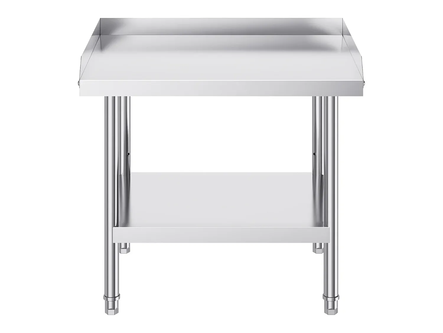 Móvel De Arrumação* Mesa de Trabalho em Aço Inoxidável SucceBuy, 610 x 711 x 660 mm, Mesa de Preparação de Alimentos Comercial para Restaurante Prateado