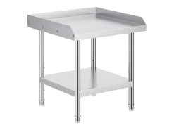 Móvel De Arrumação| Mesa de Trabalho SucceBuy Mesa de Trabalho em Aço Inoxidável 60.96 x 60.96 cm, Mesa de Preparação de Alimentos para Restaurante Prateado