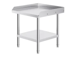 Móvel De Arrumação| Mesa de Trabalho SucceBuy Mesa de Trabalho em Aço Inoxidável 60.96 x 60.96 cm, Mesa de Preparação de Alimentos para Restaurante Prateado
