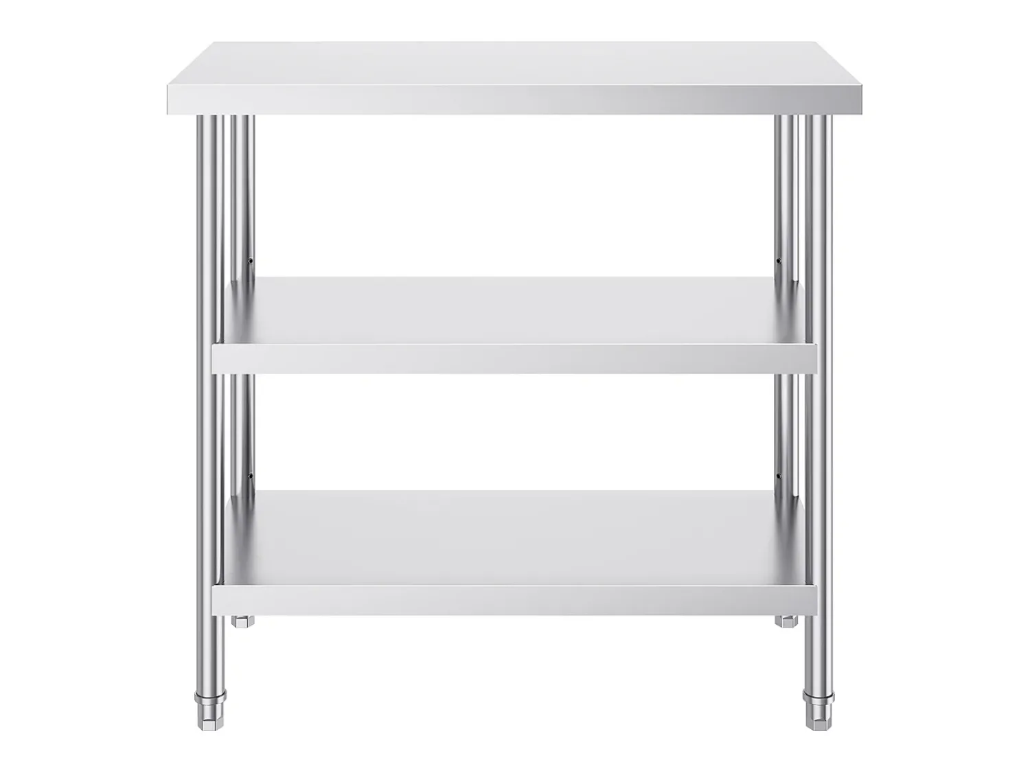 Móvel De Arrumação| Mesa de Trabalho SucceBuy Mesa de Trabalho em Aço Inoxidável 45.7 x 91.4 cm, Mesa de Preparação de Alimentos para Cozinha Comercial Prateado