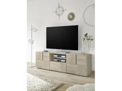 Móvel De Tv| Mesa de TV carvalho LONDON Natural claro