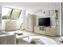 Móvel De Tv| Mesa de TV carvalho LONDON Natural claro