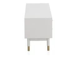 Móvel De Tv* Mesa de TV com 6 gavetas lacadas a Branco