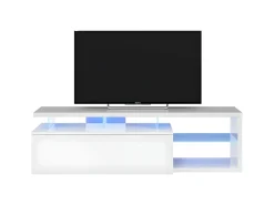 Loungitude Mesa de TV com LED incluído, brilhante, 150x43x41 cm^ Móvel De Tv