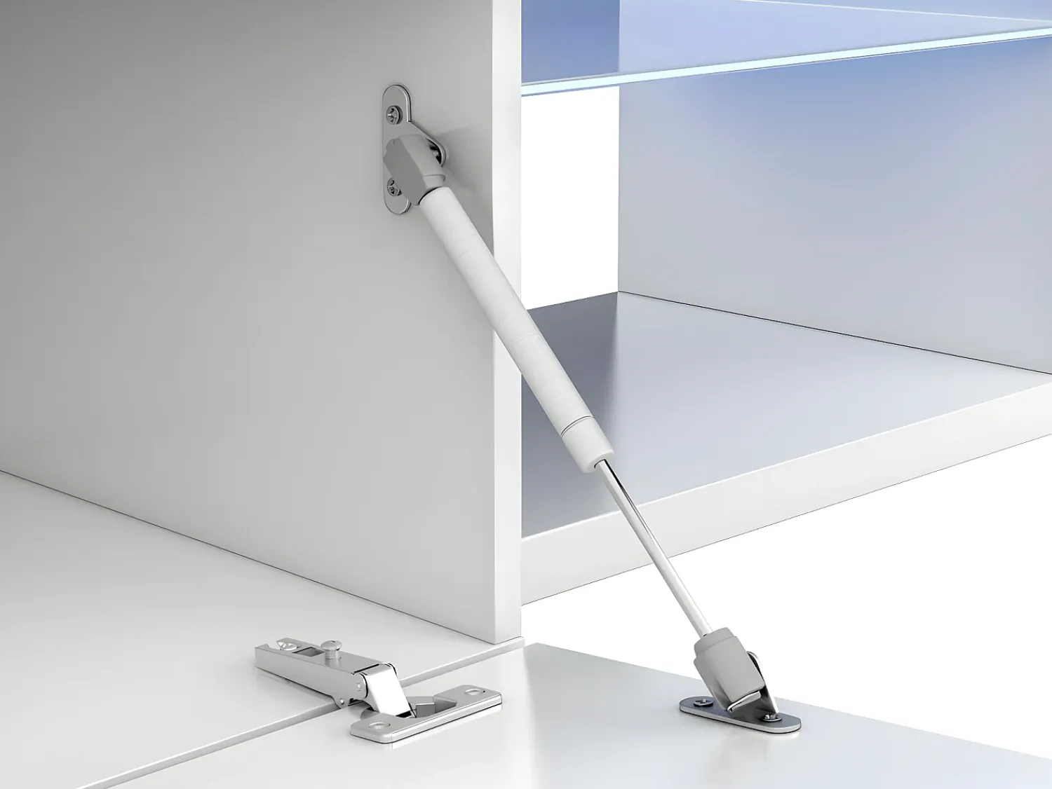 Loungitude Mesa de TV com LED incluído, brilhante, 150x43x41 cm^ Móvel De Tv
