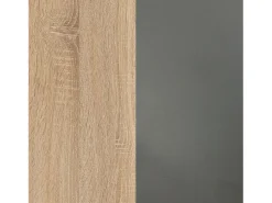 duehome Mesa de TV Lino Roble Canadian - Antracita^ Móvel De Tv