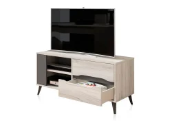 Móvel De Tv*duehome Mesa de TV Lizz 110 Grayish - Antracita Multicor