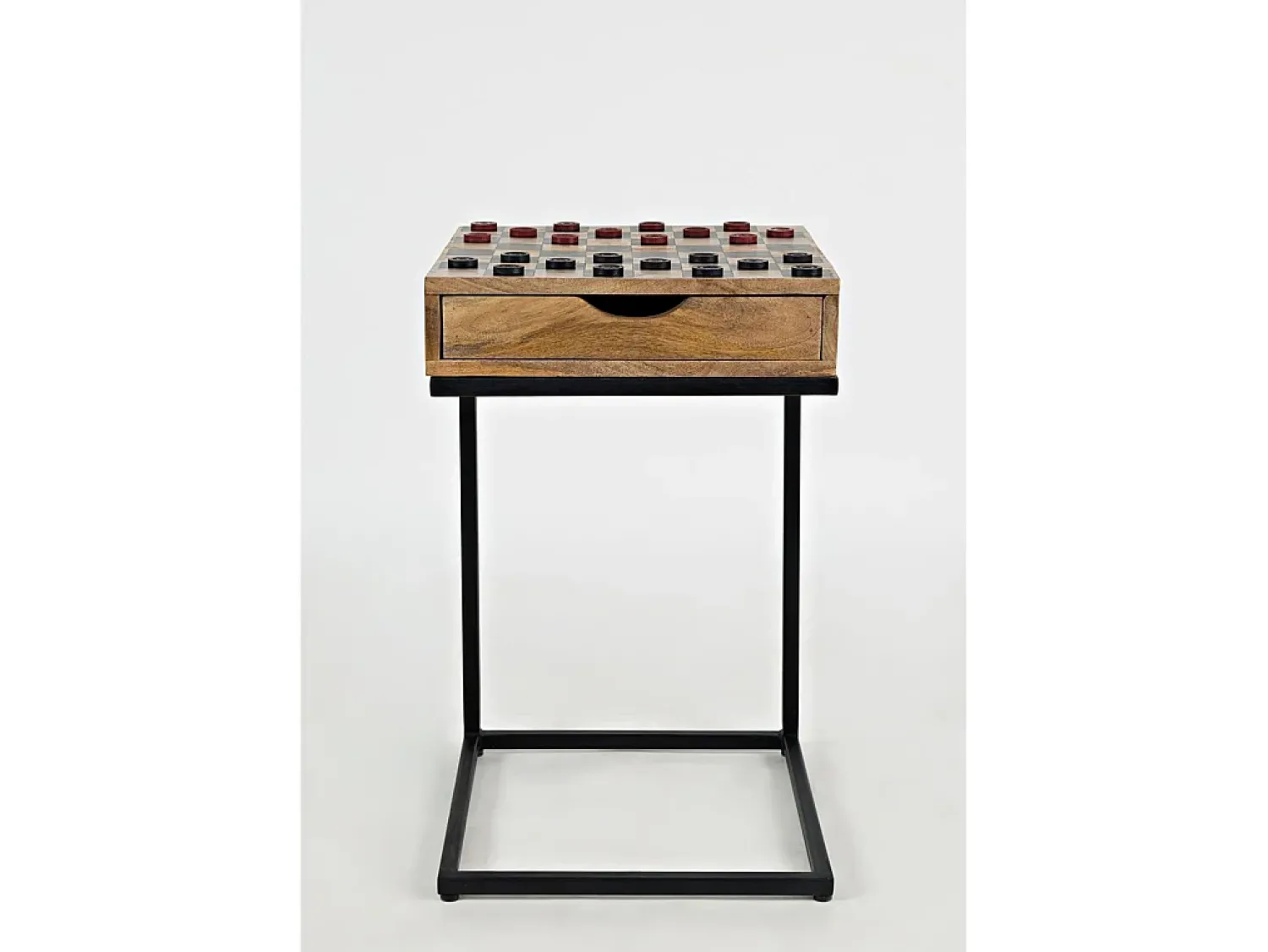 Hot Mesa de xadrez 42x66x42 cm castanha Avola AV1730-26 Preto / Castanho