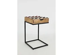 Hot Mesa de xadrez 42x66x42 cm castanha Avola AV1730-26 Preto / Castanho