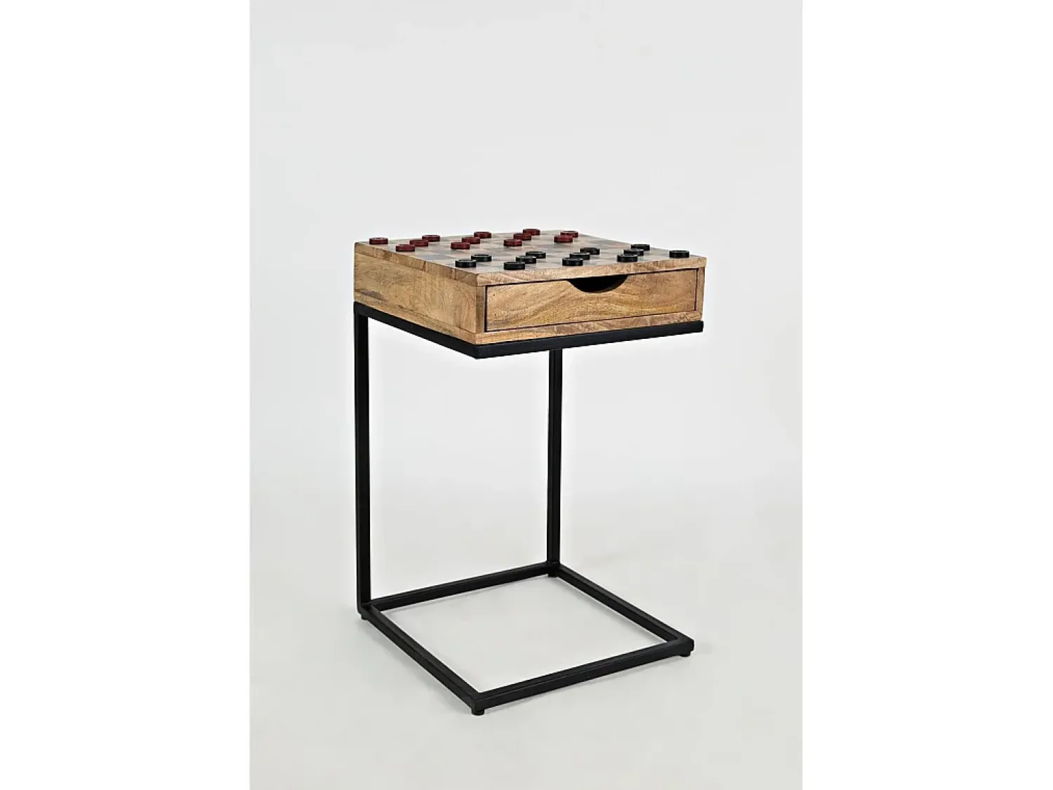 Hot Mesa de xadrez 42x66x42 cm castanha Avola AV1730-26 Preto / Castanho