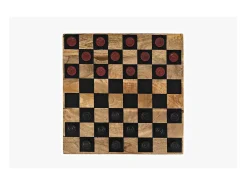 Hot Mesa de xadrez 42x66x42 cm castanha Avola AV1730-26 Preto / Castanho