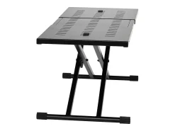 Consola* Mesa DJ Portátil SucceBuy, Suporte de Teclado Double-X, Altura Ajustável, Suporte de Mixagem de Áudio, (820-1095) x 465 mm Preto