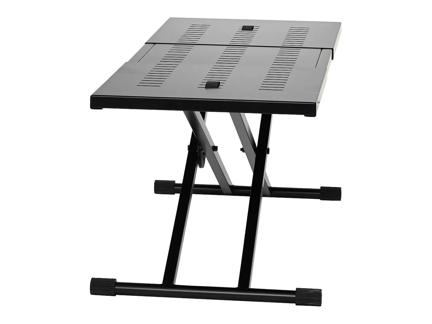 Consola* Mesa DJ Portátil SucceBuy, Suporte de Teclado Double-X, Altura Ajustável, Suporte de Mixagem de Áudio, (820-1095) x 465 mm Preto