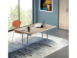 Dmora Mesa dobrável Daccurs, Mesa de camping com pernas metálicas dobráveis, Mesa de jantar moderna multiuso, 100% Fabricado na Itália, 125x75h80 cm, Carvalho e Cinza^ Mesa De Centro