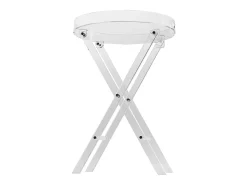 Outlet Mesa Dobrável SucceBuy em Acrílico com Pés em X, Mesa de Apoio para Café, Bebidas, Lanches na Sala, o Quarto, o Escritório Transparente