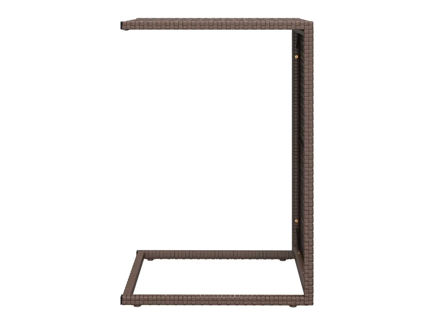Best Mesa em C 40x35x60 cm vime PE PT111905 Castanho