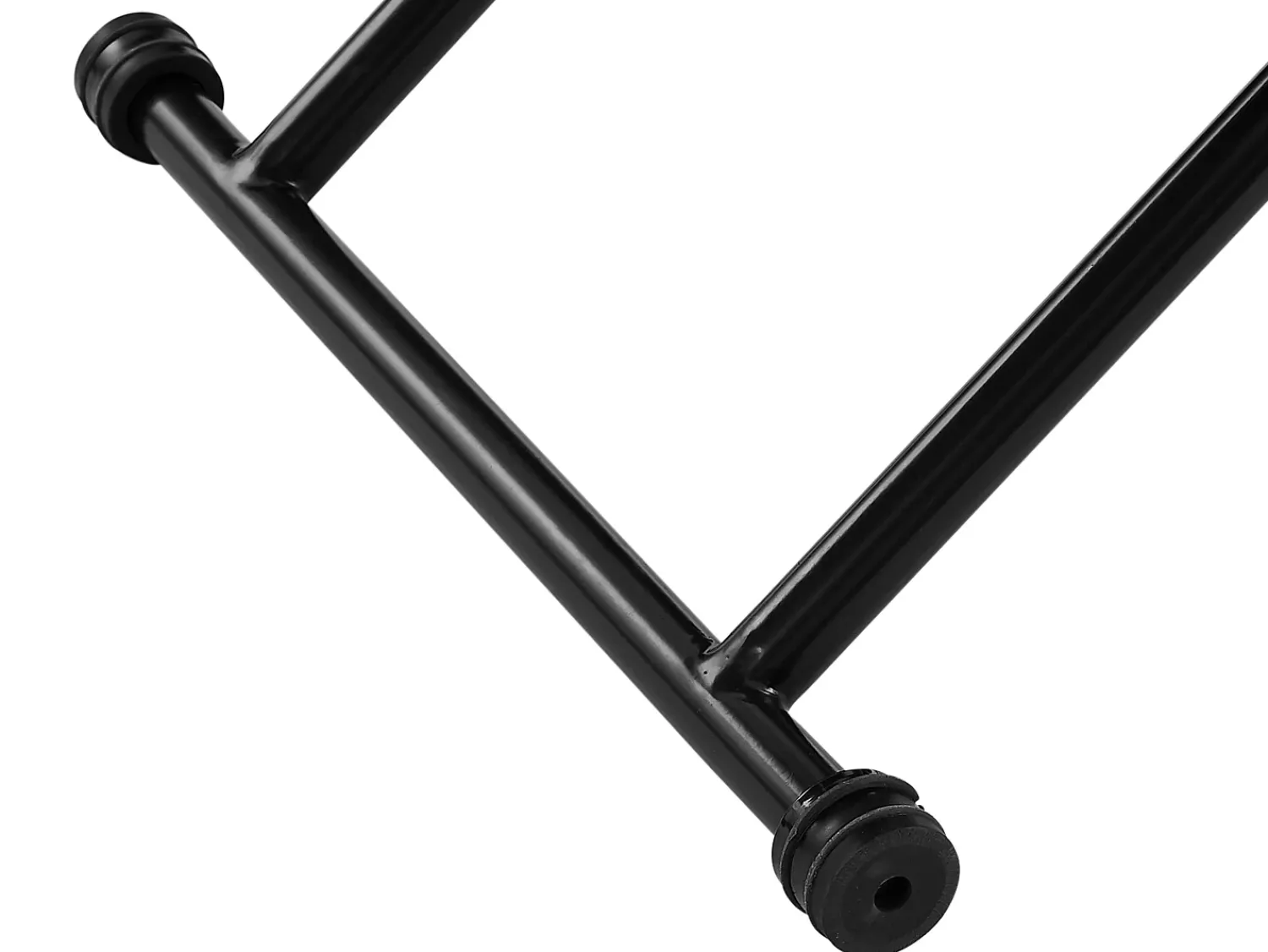 Best Vente-unique Mesa extensível e levadiça 2 em 1 MDF e aço natural e preto - MORIALA Preto / Natural claro
