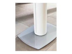 Mesa De Centro| Mesa Extensível Kyoto em Vidro Temperado até 180cm Branco
