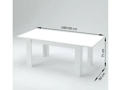 Consola*Dmora Mesa extensível Nanni, Consola extensível até 10 lugares, Consola extensível 100% Fabricado em Itália, 140/190x90h75 cm, Ardósia Cinzento