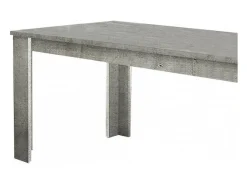 Dmora Mesa extensível Nanni, Consola extensível até 10 lugares, Consola extensível 100% Fabricado em Itália, 140/190x90h75 cm, Mármore cinza^ Consola