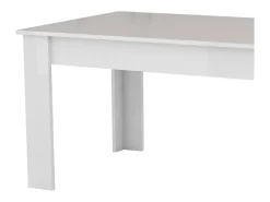 Online Dmora Mesa extensível Nanni, Consola extensível até 10 lugares, Consola extensível 100% Fabricado em Itália, 140/190x90h75 cm, brilhante Branco