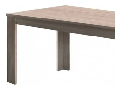 Consola*Dmora Mesa extensível Natan, Consola extensível até 12 lugares, Consola extensível 100% Fabricado em Itália, 160/210x90h75 cm, Olmo pérola Castanho