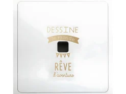 Mesa De Apoio|Atmosphera Mesa infantil com 2 bancos reversíveis, quarto, sala de jogos, branca Dourado