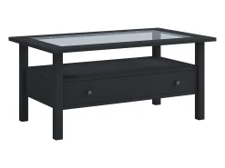 VCM Mesa lateral & mesa de café Lingis Preto A. 42 x L. 90 x P. 54 cm^ Mesa De Apoio