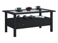 VCM Mesa lateral & mesa de café Lingis Preto A. 42 x L. 90 x P. 54 cm^ Mesa De Apoio