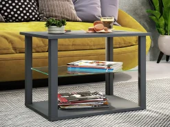 Mesa De Apoio|VCM Mesa lateral & mesa de café Wanilo Antracite A. 45 x L. 65 x P. 45 cm Multicor