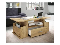Mesa De Apoio*VCM Mesa lateral & mesa de café Junata Carvalho mel A. 44 x L. 110 x P. 52 cm Multicor
