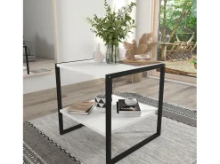 Mesa De Apoio|VCM Mesa lateral & mesa de café Insasi Branco A. 50 x L. 50 x P. 50 cm Multicor