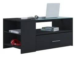 Mesa De Apoio|VCM Mesa lateral & mesa de café Tindala Preto A. 45 x L. 100 x P. 50 cm Multicor