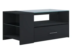 Mesa De Apoio|VCM Mesa lateral & mesa de café Tindala Preto A. 45 x L. 100 x P. 50 cm Multicor