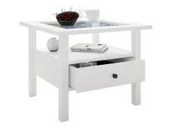 Mesa De Apoio*VCM Mesa lateral & mesa de café Lingis Branco A. 42 x L. 54 x P. 54 cm Multicor