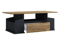 Mesa De Apoio*VCM Mesa lateral & mesa de café Junata Antracite/carvalho mel A. 44 x L. 110 x P. 52 cm Multicor