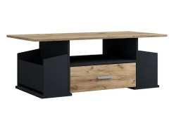 Mesa De Apoio*VCM Mesa lateral & mesa de café Junata Antracite/carvalho mel A. 44 x L. 110 x P. 52 cm Multicor