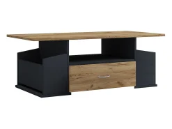 Mesa De Apoio*VCM Mesa lateral & mesa de café Junata Antracite/carvalho mel A. 44 x L. 110 x P. 52 cm Multicor