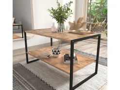 Clearance VCM Mesa lateral & mesa de café Insasi Carvalho mel A. 50 x L. 90 x P. 50 cm Multicor