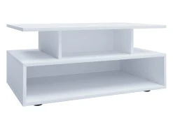 Mesa De Centro|VCM Mesa lateral & mesa de café Esila Branco Dimensões aprox. A. 40 x L. 80 x P. 50 cm Multicor