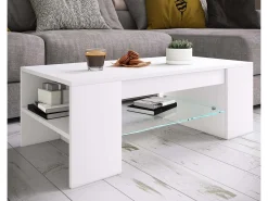 VCM Mesa lateral & mesa de café Tunas Branco A. 35 x L. 100 x P. 50 cm^ Mesa De Apoio