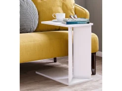 Mesa De Apoio*VCM Mesa lateral & mesa de café Nachto Branco A. 49 x L. 25 x P. 50 cm Multicor